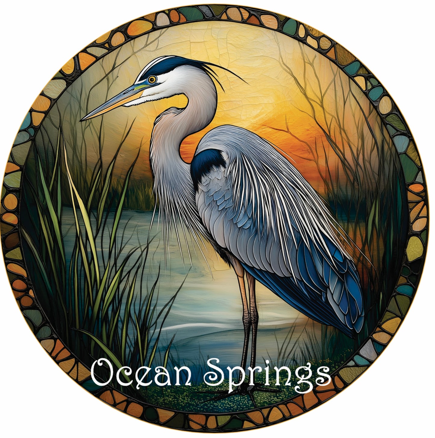 3 inch OS Blue Heron
